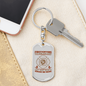 Save More Than Homes Keychain Stainless Steel or 18k Gold Dog Tag Keyring-Express Your Love Gifts