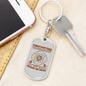 Save More Than Homes Keychain Stainless Steel or 18k Gold Dog Tag Keyring-Express Your Love Gifts