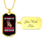 Save My German Shepherd Necklace Stainless Steel or 18k Gold Dog Tag 24" Chain-Express Your Love Gifts