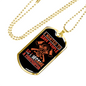 Save People Firefighter Gift Stainless Steel or 18k Gold Dog Tag 24" Chain-Express Your Love Gifts