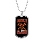 Save People Firefighter Gift Stainless Steel or 18k Gold Dog Tag 24" Chain-Express Your Love Gifts
