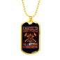 Save People Firefighter Gift Stainless Steel or 18k Gold Dog Tag 24" Chain-Express Your Love Gifts