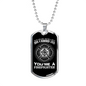 Saved A Hundred Lives Firefighter Gift Stainless Steel or 18k Gold Dog Tag 24" Chain-Express Your Love Gifts