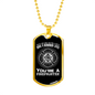 Saved A Hundred Lives Firefighter Gift Stainless Steel or 18k Gold Dog Tag 24" Chain-Express Your Love Gifts