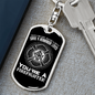 Saved A Hundred Lives Firefighter Keychain Stainless Steel or 18k Gold Dog Tag Keyring-Express Your Love Gifts