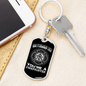 Saved A Hundred Lives Firefighter Keychain Stainless Steel or 18k Gold Dog Tag Keyring-Express Your Love Gifts