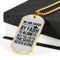 Saved By Faith Alone Christian Necklace Stainless Steel or 18k Gold Dog Tag 24" Chain-Express Your Love Gifts