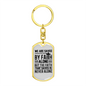 Saved By Faith Alone Keychain Stainless Steel or 18k Gold Dog Tag Keyring-Express Your Love Gifts