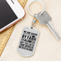 Saved By Faith Alone Keychain Stainless Steel or 18k Gold Dog Tag Keyring-Express Your Love Gifts