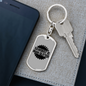 Sawdust Is Man Glitter Swivel Keychain Woodworker Dog Tag Stainless Steel or 18k Gold-Express Your Love Gifts