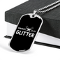 Sawdust Is My Glitter Woodworker Dog Tag Stainless Steel or 18k Gold W 24"-Express Your Love Gifts