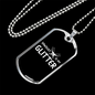 Sawdust Is My Glitter Woodworker Dog Tag Stainless Steel or 18k Gold W 24"-Express Your Love Gifts