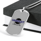 Sawdust Woodworker Dog Tag Stainless Steel or 18k Gold W 24"-Express Your Love Gifts