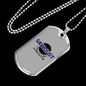 Sawdust Woodworker Dog Tag Stainless Steel or 18k Gold W 24"-Express Your Love Gifts