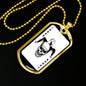 Scary Playing Card Joker Dog Tag Stainless Steel or 18k Gold 24" Chain-Express Your Love Gifts