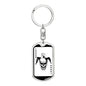 Scary Playing Card Joker Keychain Dog Tag Stainless Steel or 18k Gold Finish-Express Your Love Gifts