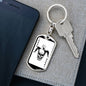 Scary Playing Card Joker Keychain Dog Tag Stainless Steel or 18k Gold Finish-Express Your Love Gifts