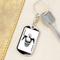 Scary Playing Card Joker Keychain Dog Tag Stainless Steel or 18k Gold Finish-Express Your Love Gifts