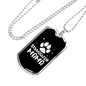 Schnauzer Mama Necklace Stainless Steel or 18k Gold Dog Tag 24" Chain-Express Your Love Gifts