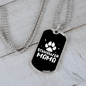 Schnauzer Mama Necklace Stainless Steel or 18k Gold Dog Tag 24" Chain-Express Your Love Gifts