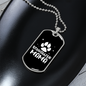 Schnauzer Mama Necklace Stainless Steel or 18k Gold Dog Tag 24" Chain-Express Your Love Gifts