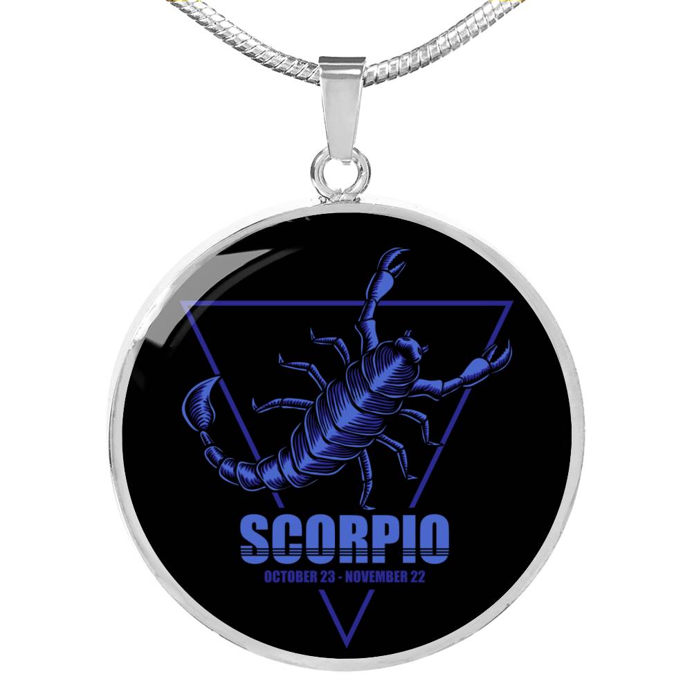 Scorpio Astrological Zodiac]Necklace Stainless Steel or 18k Gold 18-22"-Express Your Love Gifts