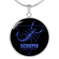 Scorpio Astrological Zodiac]Necklace Stainless Steel or 18k Gold 18-22"-Express Your Love Gifts