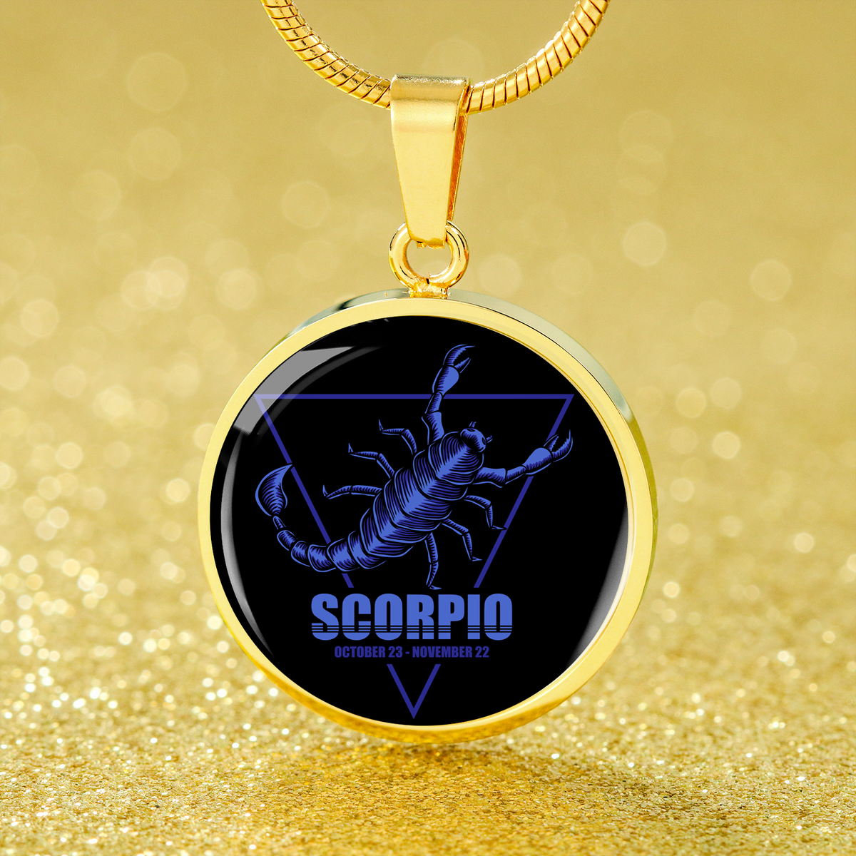 Scorpio Astrological Zodiac]Necklace Stainless Steel or 18k Gold 18-22"-Express Your Love Gifts