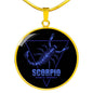 Scorpio Astrological Zodiac]Necklace Stainless Steel or 18k Gold 18-22"-Express Your Love Gifts