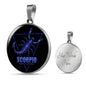 Scorpio Astrological Zodiac]Necklace Stainless Steel or 18k Gold 18-22"-Express Your Love Gifts