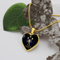 Scorpio Horoscope Zodiac Necklace Stainless Steel or 18k Gold Heart 18-22"-Express Your Love Gifts