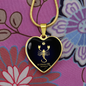 Scorpio Horoscope Zodiac Necklace Stainless Steel or 18k Gold Heart 18-22"-Express Your Love Gifts