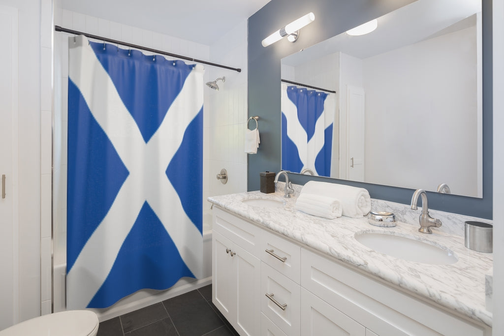Scotland Flag Stylish Design 71" x 74" Elegant Waterproof Shower Curtain for a Spa-like Bathroom Paradise Exceptional Craftsmanship-Express Your Love Gifts
