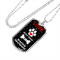 Scottish Deerhound Love Is Stainless Steel or 18k Gold Dog Tag 24" Chain-Express Your Love Gifts