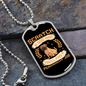 Scratch a Dog Brown Necklace Stainless Steel or 18k Gold Dog Tag 24" Chain-Express Your Love Gifts