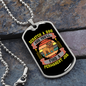 Scratch a Dog Bulldog Necklace Stainless Steel or 18k Gold Dog Tag 24" Chain-Express Your Love Gifts
