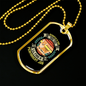 Scratch a Dog Circle Necklace Stainless Steel or 18k Gold Dog Tag 24" Chain-Express Your Love Gifts