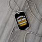 Scratch a Dog Find Permanent Job Necklace Stainless Steel or 18k Gold Dog Tag 24" Chain-Express Your Love Gifts
