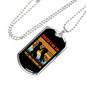 Scratch a Dog Job Necklace Stainless Steel or 18k Gold Dog Tag 24" Chain-Express Your Love Gifts