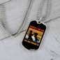Scratch a Dog Job Necklace Stainless Steel or 18k Gold Dog Tag 24" Chain-Express Your Love Gifts