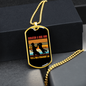 Scratch a Dog Job Necklace Stainless Steel or 18k Gold Dog Tag 24" Chain-Express Your Love Gifts