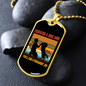 Scratch a Dog Job Necklace Stainless Steel or 18k Gold Dog Tag 24" Chain-Express Your Love Gifts