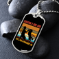 Scratch a Dog Job Necklace Stainless Steel or 18k Gold Dog Tag 24" Chain-Express Your Love Gifts