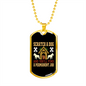 Scratch a Dog Job Yellow Necklace Stainless Steel or 18k Gold Dog Tag 24" Chain-Express Your Love Gifts