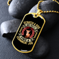 Scratch a Dog Necklace Stainless Steel or 18k Gold Dog Tag 24" Chain-Express Your Love Gifts
