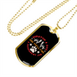 Scratch a Dog Paw Necklace Stainless Steel or 18k Gold Dog Tag 24" Chain-Express Your Love Gifts