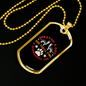 Scratch a Dog Paw Necklace Stainless Steel or 18k Gold Dog Tag 24" Chain-Express Your Love Gifts