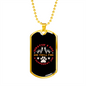Scratch a Dog Paw Necklace Stainless Steel or 18k Gold Dog Tag 24" Chain-Express Your Love Gifts