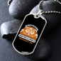 Scratch a Dog Permanent Job Brown Necklace Stainless Steel or 18k Gold Dog Tag 24" Chain-Express Your Love Gifts