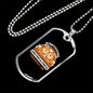 Scratch a Dog Permanent Job Brown Necklace Stainless Steel or 18k Gold Dog Tag 24" Chain-Express Your Love Gifts